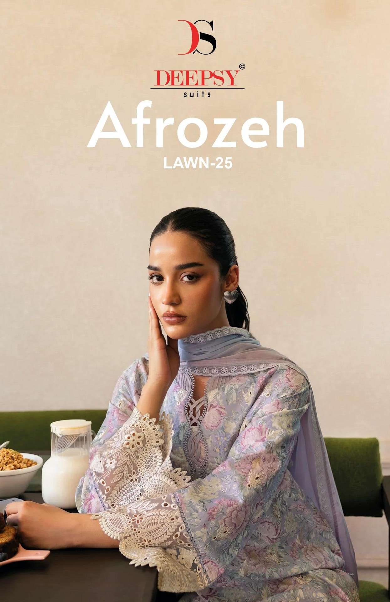 AFROZEH Chikankari 25 by DEEPSY SUITS